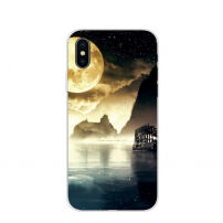 Beschermhoes voor iPhone X / XS - Maan over de baai