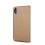 2in1 afneembare flip case voor iPhone XS Max. - Bruin
