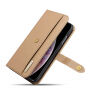2in1 afneembare flip case voor iPhone XS Max. - Bruin