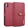 2in1 afneembare flip case voor iPhone XS Max. - rood