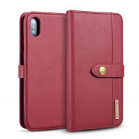 2in1 afneembare flip case voor iPhone XS Max. - rood