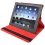 Draaibare 360° beschermhoes voor iPad 2 / 3 / 4 - rood