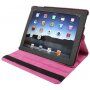 Draaibare 360° beschermhoes voor iPad 2 / 3 / 4 - fuchsia
