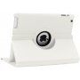Draaibare 360° beschermhoes met slaapfunctie voor iPad 2 / 3 / 4 - wit