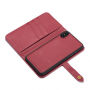 2in1 afneembare flip case voor iPhone XS Max. - rood