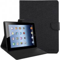 GOOSPERY case met geborstelde textuur voor iPad 2 / 3 / 4 - zwart