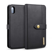 2in1 afneembare flip case voor iPhone XS Max. - zwart