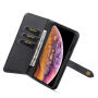 2in1 afneembare flip case voor iPhone XS Max. - zwart