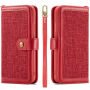 2in1 uitneembare koffer met lus voor iPhone XS Max. - rood