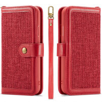 2in1 uitneembare koffer met lus voor iPhone XS Max. - rood