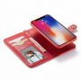 2in1 uitneembare koffer met lus voor iPhone XS Max. - rood