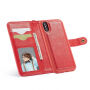 2in1 uitneembare koffer met lus voor iPhone XS Max. - rood