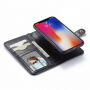 2in1 uitneembare koffer met lus voor iPhone XS Max. - zwart