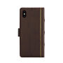 2in1 uitneembare "Boeken" koffer voor iPhone XS Max. - Bruin
