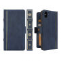 2in1 uitneembare "Boeken" koffer voor iPhone XS Max. - blauw