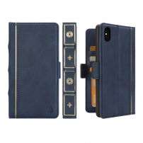 2in1 uitneembare "Boeken" koffer voor iPhone XS Max. - blauw