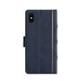 2in1 uitneembare "Boeken" koffer voor iPhone XS Max. - blauw