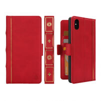 2in1 uitneembare "Boeken" koffer voor iPhone XS Max. - rood