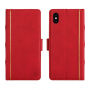 2in1 uitneembare "Boeken" koffer voor iPhone XS Max. - rood