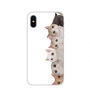 Beschermhoes voor iPhone XS Max. - nieuwsgierige clowder van katten