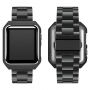 Metalen deksel met riem voor Apple Watch 42mm / 41mm / 40mm / 38mm - zwart
