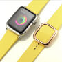 Elegante riem met gesp voor Apple Watch Ultra 49mm / 46mm / 45mm / 44mm / 42mm - geel