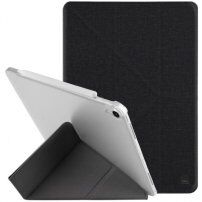 UNIQ Yorker Kanvas Plus-hoes met origami-standaard voor iPad Air 4 (2020) / Air 5 (2022) / Pro 11" (2018) - zwart