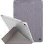 UNIQ Yorker Kanvas Plus-hoes met origami-standaard voor iPad Air 4 (2020) / Air 5 (2022) / Pro 11" (2018) - grijs