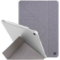 UNIQ Yorker Kanvas Plus-hoes met origami-standaard voor iPad Air 4 (2020) / Air 5 (2022) / Pro 11" (2018) - grijs