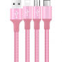 NILLKIN 3v1 Gift Box (beschermhoes / draadloze lader / kabel) voor iPhone X - rozig