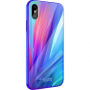 NILLKIN 3v1 Gift Box (beschermhoes / draadloze lader / kabel) voor iPhone X - blauw