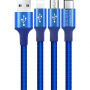 NILLKIN 3v1 Gift Box (beschermhoes / draadloze lader / kabel) voor iPhone X - blauw