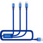 NILLKIN 3v1 Gift Box (beschermhoes / draadloze lader / kabel) voor iPhone X - blauw