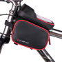 WHEEL UP-tas voor fietsframe met vak voor iPhone - rood