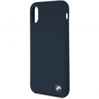BMW Silicone Hard Case voor iPhone X / XS - marineblauw