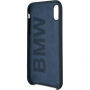 BMW Silicone Hard Case voor iPhone X / XS - marineblauw
