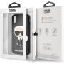Karl Lagerfeld Ikonik TPU koffer voor Karl Lagerfeld Ikonik TPU voor iPhone X / XS - zwart