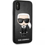 Karl Lagerfeld Ikonik TPU koffer voor Karl Lagerfeld Ikonik TPU voor iPhone X / XS - zwart
