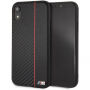 BMW Red Stripe Hard Case voor de BMW Red Stripe voor iPhone XR - zwart