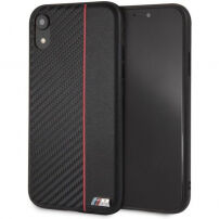BMW Red Stripe Hard Case voor de BMW Red Stripe voor iPhone XR - zwart