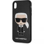 Karl Lagerfeld Ikonik TPU koffer voor Karl Lagerfeld Ikonik TPU voor iPhone XR - zwart