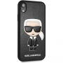 Karl Lagerfeld Ikonik TPU koffer voor Karl Lagerfeld Ikonik TPU voor iPhone XR - zwart