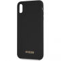Raad eens Silicone Gold Logo Case voor iPhone XS Max. - zwart