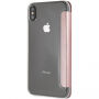 Denk dat PU lederen boekentas Iridescent voor iPhone XS Max. - roségoud