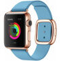 Elegante riem met gesp voor Apple Watch Ultra 49mm / 46mm / 45mm / 44mm / 42mm - blauw