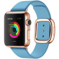 Elegante riem met gesp voor Apple Watch Ultra 49mm / 46mm / 45mm / 44mm / 42mm - blauw