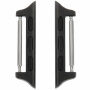 Reserve metalen gesp met as voor riem voor Apple Watch 42mm / 41mm / 40mm / 38mm - 2 stuks - zwart