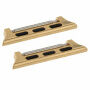 Reserve metalen gesp met as voor riem voor Apple Watch Ultra 49mm / 46mm / 45mm / 44mm / 42mm - 2 stuks - goud