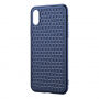BASEUS Golfkap voor iPhone XS Max. - donkerblauw