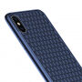 BASEUS Golfkap voor iPhone XS Max. - donkerblauw